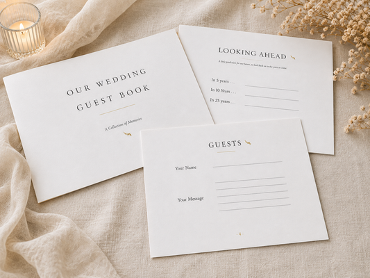 Printable Wedding Guest Keepsake Book
